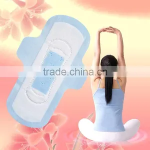245mm Ultra Thin Sanitary Napkin With Bule Centre thumbnail-1