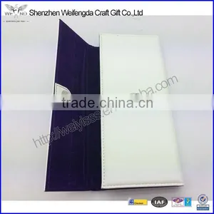 Exquisite Fashion Purple PU Leather Jewelry Wallet Organizer thumbnail-2
