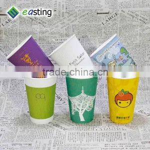 China Factory 16oz 8oz Rripple Wallpaper Cups With ps Lid thumbnail-4