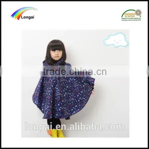 2016 Waterproof Fashional Children Poncho Raincoat for Sale thumbnail-1