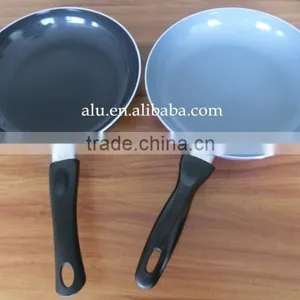 Aluminum Nonstick Pressed/ Forged Blue Ceramic Coating Fry Pan Pizza Pan Egg Pan Round Crepe Pan thumbnail-3