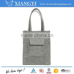 Recycling Reusable Costom Logo Promotion Felt Shopping Handbag Tote Shopping Bag Supplier's Choice thumbnail-2