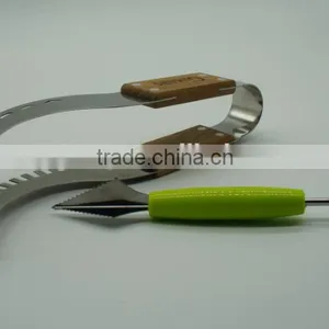 Watermelon Slicer Tongs and Double Melon Baller &carver - Top Rated Premium Stainless Steel Watermelon Corer, Cutter, Knife thumbnail-2