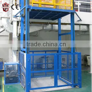10m Guide Rail Cargo Lift/2tons Cargo Elevator thumbnail-2