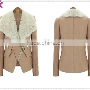Custom Made Wool Coat in China Women Fashion Coats 2015 thumbnail-2