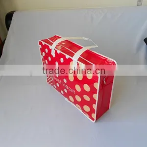 Durable Red Dot Resuable Pvc Tote Bag thumbnail-3