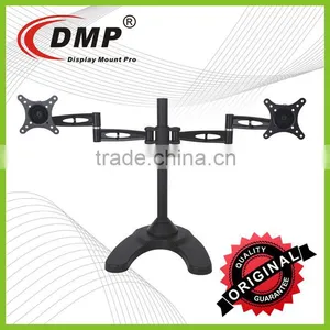 LCD512D-STAND Free Standing Aluminum Dual Monitor Arm Stand thumbnail-1
