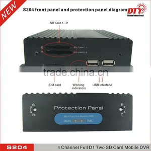 Multiple Channel 3g sd Card Car Dvr With Gps Tracker Support 4 Cameras thumbnail-2