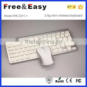 Standard Wireless Bluetooth Cordless Gold and Sliver Color Keyboard and Mouse Combo thumbnail-3