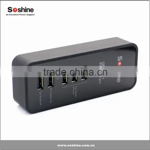 Soshine 3.1A 5 Port USB Portable Travel Charger Rapid Charger for IPhone IPad Android Devices Universal Usb Charger thumbnail-3