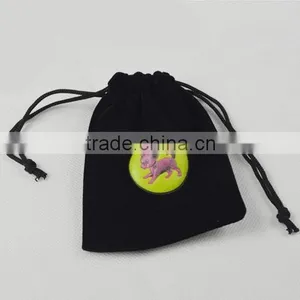 Velvet Pouch With Bead thumbnail-2