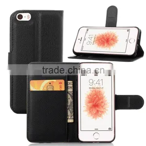 Mobile Phone Leather Case Flip Cover Wallet Leather Case For Iphone SE thumbnail-1
