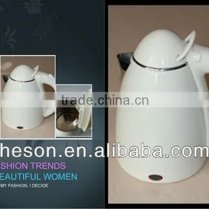 K80C 0.8liter White Plastic Shell Electric Whistling Kettle Pot thumbnail-1