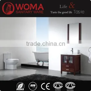 Small Bathroom Wash Basin Floor Cabinet Hotel Vanity Bathroom Furniture No.3200A thumbnail-1