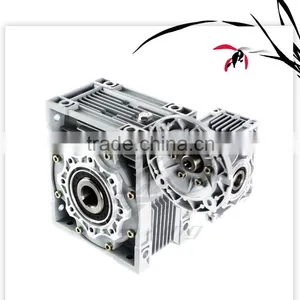 Aluminum Cast Iron Housing Double Stage NMRW025-150 Worm Speed Reducer Reduce Reductor Reduction Gearbox for Winch Sliding Door thumbnail-2
