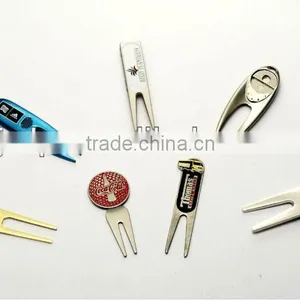 Golf Divot Pitch Fork Ball Marker Pitch Repair Tool thumbnail-1