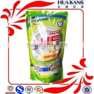 Custom Printed Food Grade Material Bag Pouch Liquid Detergent Stand up Pouches / Stand up Spout Bags thumbnail-1