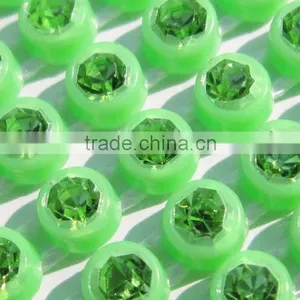 SS8 Neon ab Rhinestone Banding , Decoration Rhinestone Trimming,cabochon,jewelry Accessories,plastic Rhinestone Banding thumbnail-1