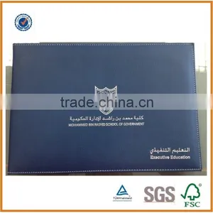 High Quality A4 Leather Diploma Holder, Certificate Folder With Leather Cover thumbnail-1
