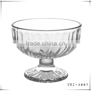 Ice Cream Cup/glass Cup for Ice Cream With Carving for Wholesale thumbnail-3