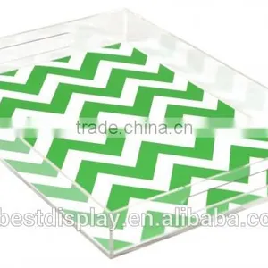 Beautiful Wholesale Custom Acrylic Serving Tray,clear Acrylic Tray,acrylic Tray With Insert Manufacturer thumbnail-1