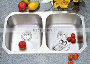 CUPC 50/50 Undermounted Double Bowl Kitchen Sinks(Best Seller in North America) thumbnail-1
