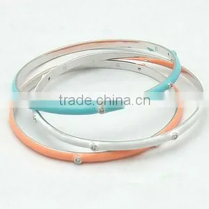 Fashioin Clear CZ With Enamel Jewelry Set thumbnail-3