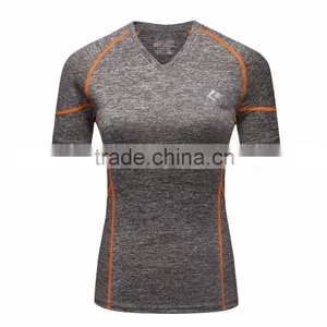 Four Colors Wholesale Fitness Clothing Women Sexy Yoga Wear Sports Running t Shirt thumbnail-2
