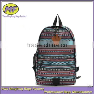 Canvas Backpack 2016 New Fashion Backpack Stripe Sport Backpack Quality Choice thumbnail-1