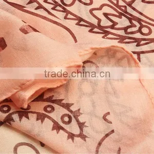 Leopard Paisley Design Hot Selling 100 Cotton Hijab thumbnail-4