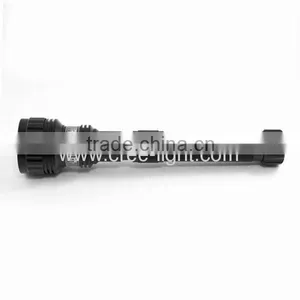 POPPAS F301Rechargeable 10W Black Aluminum Tactical XML T6 Red LED Multifunction Police Flashlight thumbnail-4