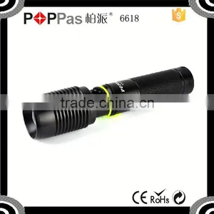 POPPAS 6618 XML T6 Multi Function 5Modes Power Bank LED Torch With Usb Charger thumbnail-1