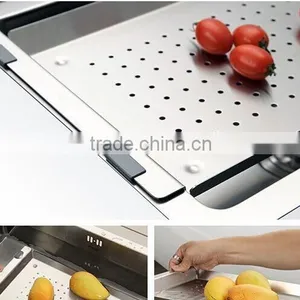 HOUSESTAR HOT SELLING Handmade Kitchen Sink Stainless Steel Rice Colander thumbnail-4
