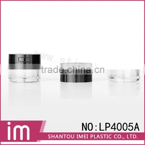 LP4005A-Empty MINI Round Transparent Loose Powder Jar / Face Powder Container thumbnail-1