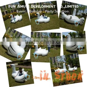 Factory Price Water Play Equipment Pool Float Inflatable Swan thumbnail-6