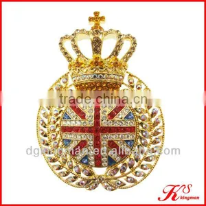 Fashion Crystal Crown Brooch thumbnail-1