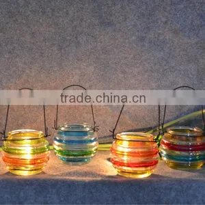 Hand Painting Hanging Glass Candle Holder thumbnail-1