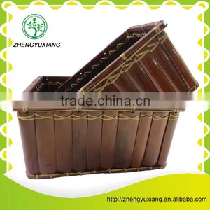 Rect Bamboo Handicrafts Basket for Kitchen Accessories thumbnail-3