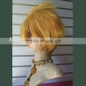 Golden Wigs Japanese Hot Cosplay Wig Synthetic Hair Wigs for Men thumbnail-1