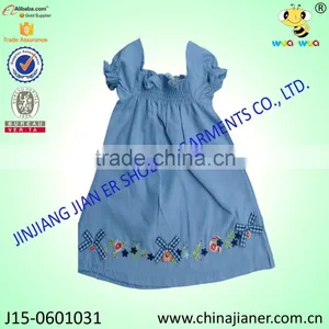 100%cotton Latest Korea Style Baby Girl Dresses thumbnail-1