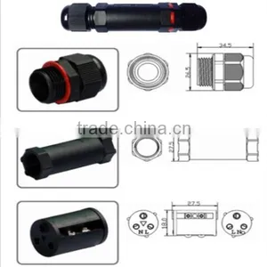 IP68 Wire to Wire Waterproof Connector M20X1.5 2-3pin thumbnail-1