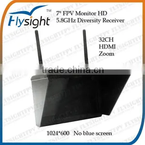 D530 5.8GHz 7 Inch LCD FPV Monitor With HDMI Input for RC Airplane Accessories thumbnail-1