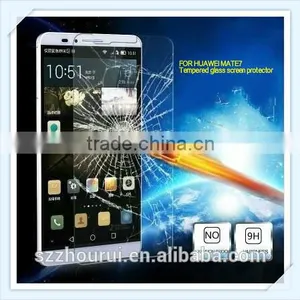 High Quality Tempered Glass Screen Protector for HuaWei MATE7,9H,2.5D, Tempered Glass Screen Protector thumbnail-1