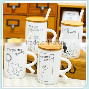 Ceramic R Handle Mug With R Handle for Student thumbnail-1