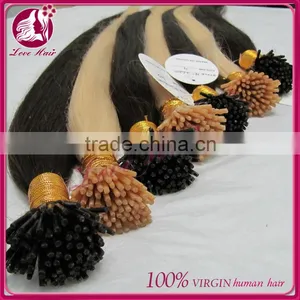 6A Wholesale Unprocessed Pre Bonded I-tip Hair Extensions Blonde Brazilian Human Hair Extensions I Tip Hair Extensions thumbnail-3
