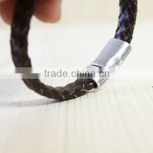 Waxed Cotton Cord Rope Bracelet thumbnail-1