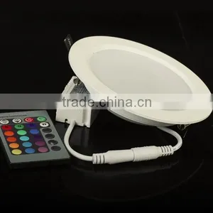 AC85-265V 24Color Downlight Bulb Lamp 5W/10W RGB LED Panel Light thumbnail-4