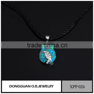 Fashion Wholesale Silver Plated Enamel Colorful Pendant Jewelry thumbnail-1