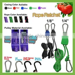 Adjustable Rope Ratchet,Grow Lighting Reflector Hangers thumbnail-1