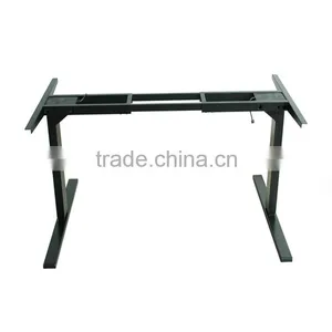 Ergonomic Electric Height Adjustable Sit Stand Computer Desk With 2 Motors Control thumbnail-1